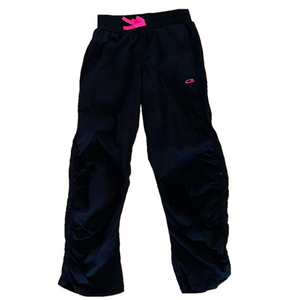 Champion Black Girls Track Pants Duo Dry M (7-8)